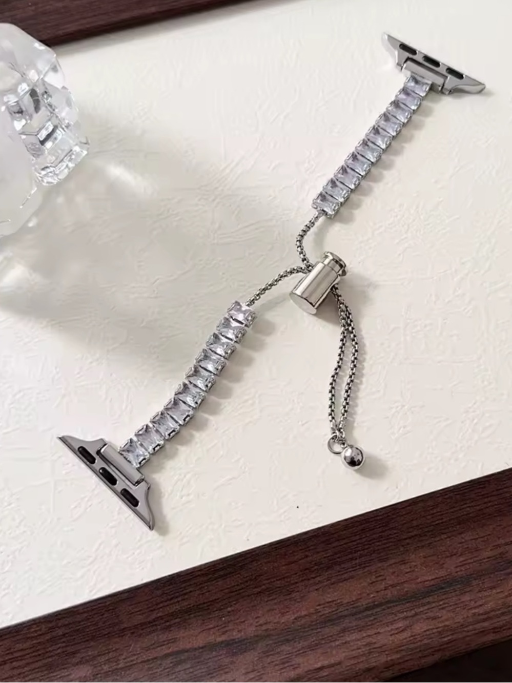 New Silver Crystal Link Watch 38-49mm